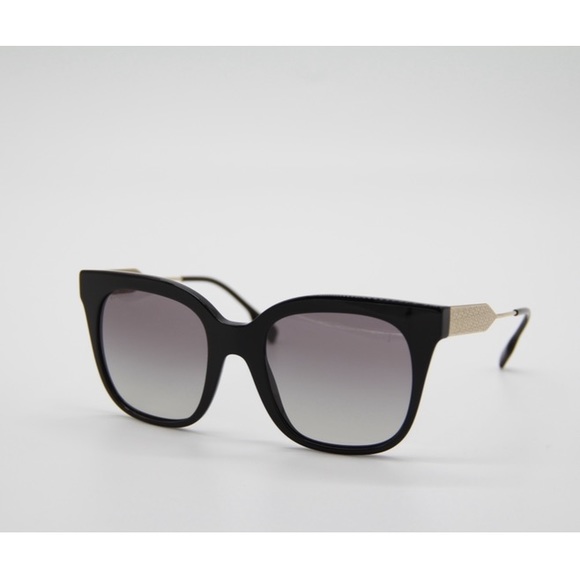 NEW BE4328 3001/11 WOMEN’S SUNGLASSES BURBERRY B 4328 BLACK EYEWEAR BURBERRY - Picture 4 of 13